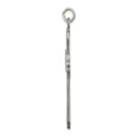 Sterling Silver Antiqued Cross Charm - Image 2