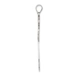 Sterling Silver Antiqued Cross Pendant - Image 2