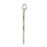 Sterling Silver Antiqued Celtic Cross Charm - Image 2