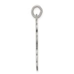 Sterling Silver Antiqued Eastern Orthodox Cross Charm - Image 2
