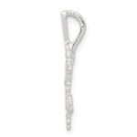 Sterling Silver Diamond Cut Snowflake Pendant - Image 2