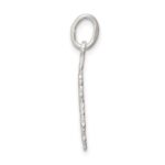 Sterling Silver Diamond Cut Snowflake Charm - Image 2