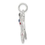 Sterling Silver Rhodium-plated Enameled Painting Palette Charm - Image 2