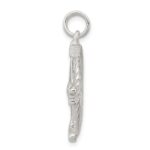 Sterling Silver Rhodium-plated Compass Charm - Image 2