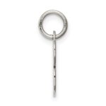 Sterling Silver Rhodium-plated Script Letter B Initial Charm - Image 2