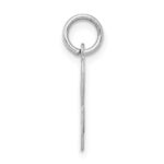 Sterling Silver Rhodium-plated Script Letter L Initial Charm - Image 2