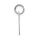 Sterling Silver Rhodium-plated Script Letter T Initial Charm - Image 2