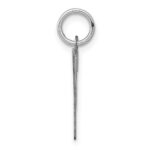 Sterling Silver Rhodium-plated Small Script Letter Y Initial Charm - Image 2