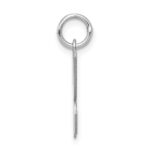 Sterling Silver Rhodium-plated Script Letter K Initial Charm - Image 2