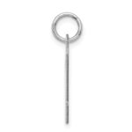 Sterling Silver Rhodium-plated Script Letter M Initial Charm - Image 2