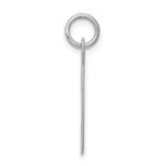 Sterling Silver Rhodium-plated Script Letter T Initial Charm - Image 2