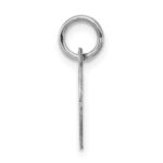 Sterling Silver Rhodium-plated Fancy Script Letter D Initial Charm - Image 2