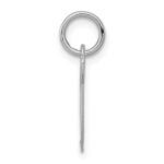 Sterling Silver Rhodium-plated Fancy Script Letter G Initial Charm - Image 2