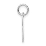 Sterling Silver Rhodium-plated Fancy Script Letter P Initial Charm - Image 2