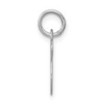 Sterling Silver Rhodium-plated Fancy Script Letter S Initial Charm - Image 2