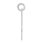 Sterling Silver Rhodium-plated Fancy Script Letter A Initial Charm - Image 2