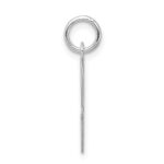 Sterling Silver Rhodium-plated Fancy Script Letter C Initial Charm - Image 2