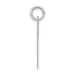 Sterling Silver Rhodium-plated Fancy Script Letter G Initial Charm - Image 2