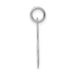 Sterling Silver Rhodium-plated Fancy Script Letter S Initial Charm - Image 2