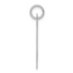 Sterling Silver Rhodium-plated Fancy Script Letter X Initial Charm - Image 2