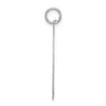 Sterling Silver Rhodium-plated Fancy Script Letter J Initial Charm - Image 2