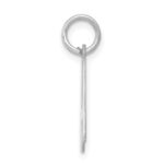 Sterling Silver Rhodium-plated Letter A Initial Charm - Image 2