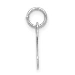 Sterling Silver Rhodium-plated Letter C Initial Charm - Image 2
