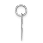 Sterling Silver Rhodium-plated Letter G Initial Charm - Image 2
