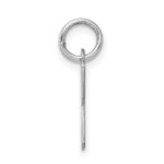 Sterling Silver Rhodium-plated Letter K Initial Charm - Image 2