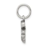 Sterling Silver Antique I (heart) Volleyball Charm - Image 2
