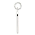 Sterling Silver CZ Polished Rectangle Charm - Image 2