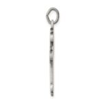 Sterling Silver Antiqued Budded Cross Pendant - Image 2