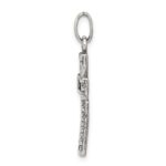 Sterling Silver Antiqued Cross Pendant - Image 2