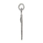 Sterling Silver Antiqued Alpha Omega Cross Pendant - Image 2