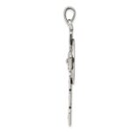 Sterling Silver Antiqued Celtic Cross Pendant - Image 2