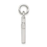 Sterling Silver Rhodium-plated CZ Latin Cross Pendant - Image 2