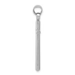 Sterling Silver Rhodium-plated Latin Cross Pendant - Image 2