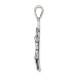 Sterling Silver Antiqued Crucifix Pendant - Image 2
