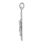 Sterling Silver Platinum-plated Crucifix Pendant - Image 2
