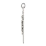 Sterling Silver Antiqued Crucifix Pendant - Image 2