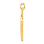 Sterling Silver & 24k Gold -plated Passion Cross Charm - Image 2