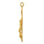 Sterling Silver & 24k Gold -plated INRI Crucifix Pendant - Image 2