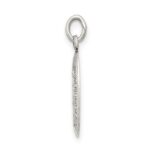 Sterling Silver Antiqued Miraculous Solid Medal - Image 2