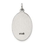 Sterling Silver Antiqued Our Lady of Mt.Carmel Medal - Image 4
