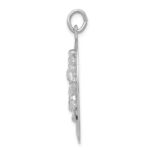 Sterling Silver Rhodium-plated Saint Christopher Medal - Image 2