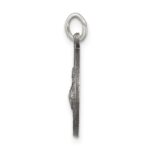Sterling Silver Antiqued Saint Francis of Assisi Medal - Image 2