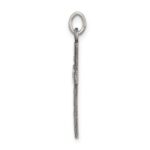 Sterling Silver Antiqued Cross Charm - Image 2