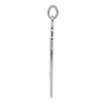 Sterling Silver Antiqued Rosary Cross Pendant - Image 2