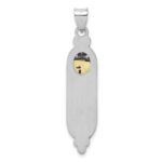 Sterling Silver Fancy Mezuzah Pendant - Image 3