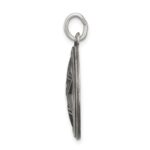 Sterling Silver Antiqued Star of David Disc Charm - Image 2